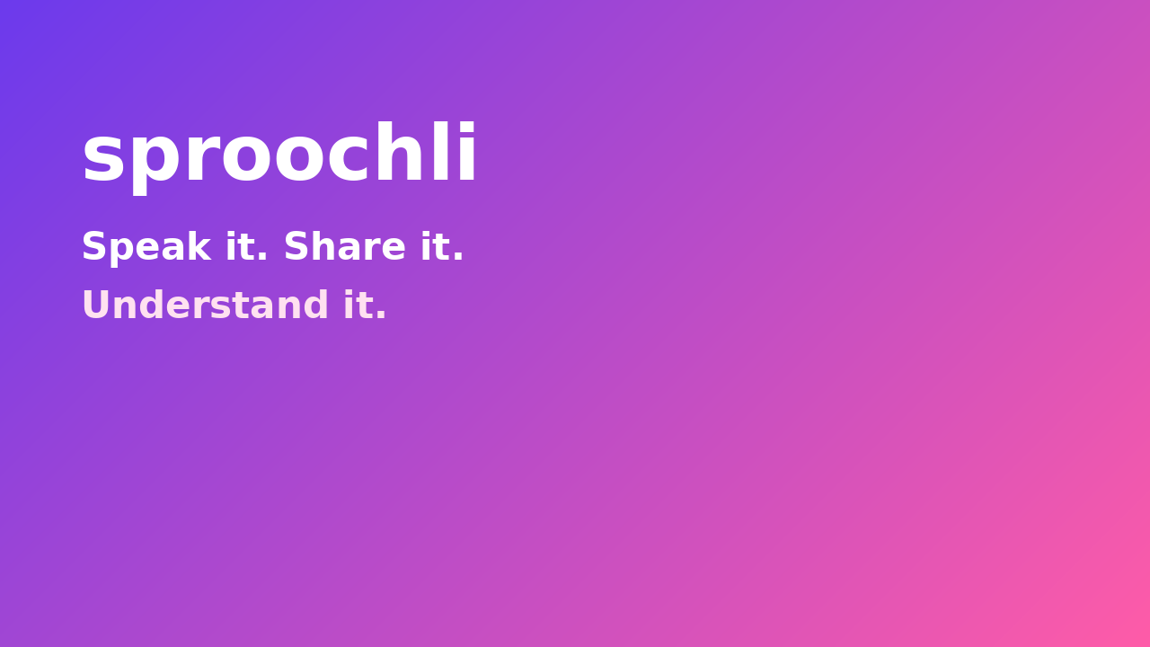 Sproochli brand cover